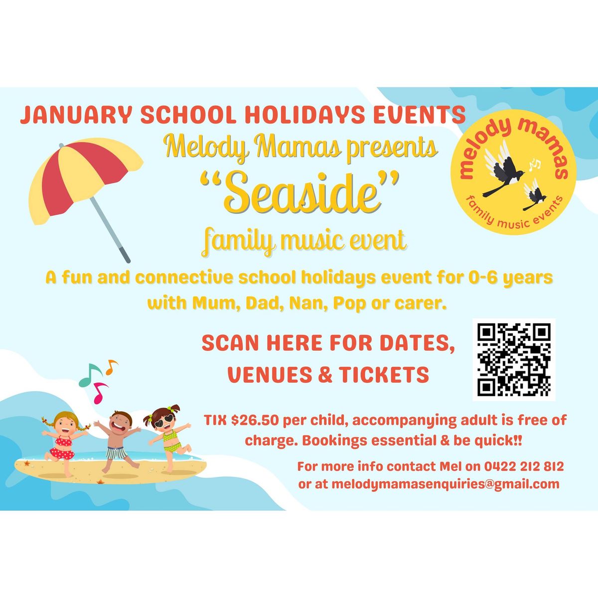  \u201cSeaside\u201d Family Music Event, Carss Park Lifesaving Hall