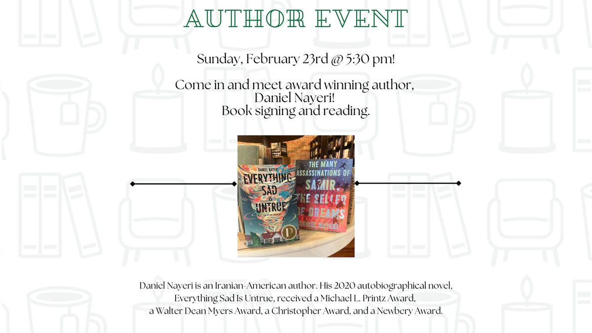 Author Event and Book Signing: Daniel Nayeri