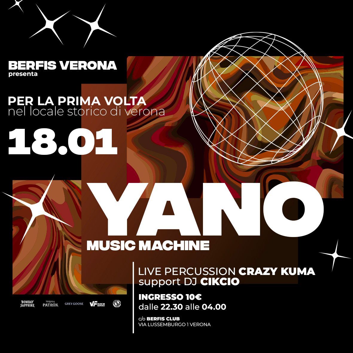 YANO MUSIC MACHINE @Berfis Club Verona