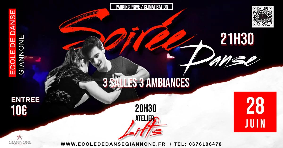 SOIREE 3 SALLES 3 AMBIANCES Giannone \u00e9cole de danse