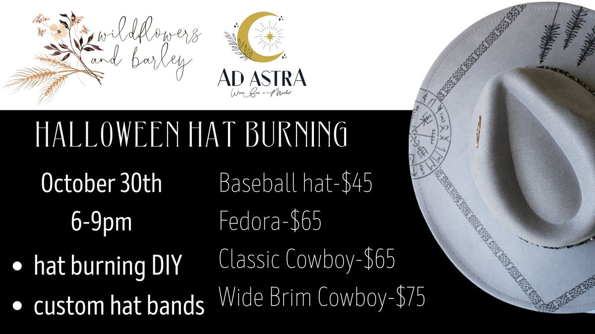 Halloween Hat Burning at Ad Astra