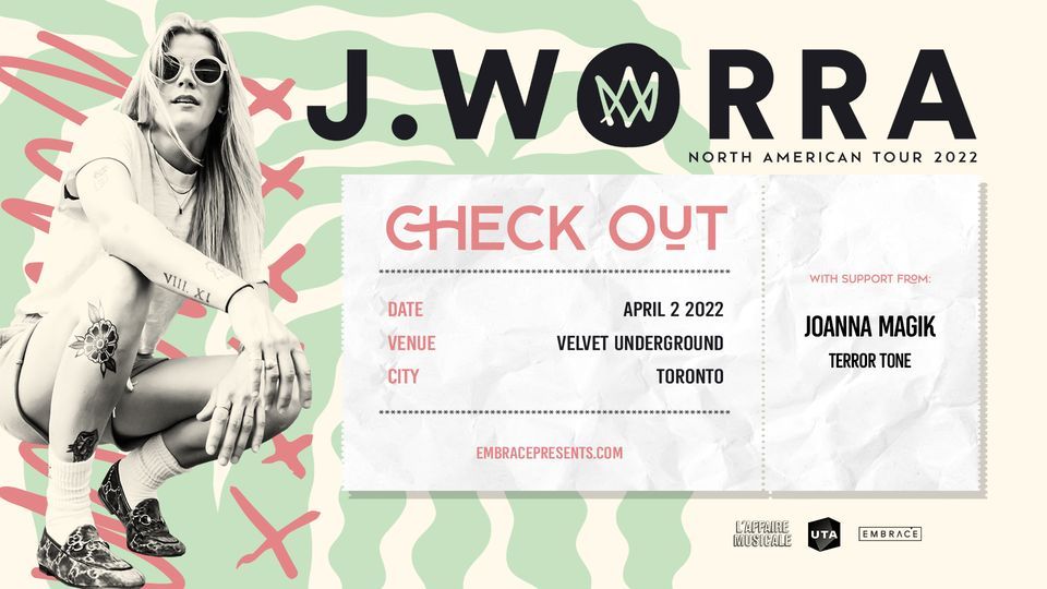 J. Worra @ Velvet Underground | April 2nd