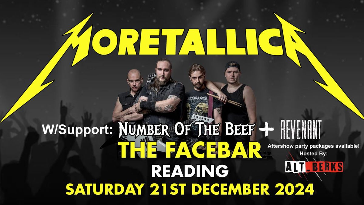 Moretallica live @ The Facebar, Reading W\/Number Of The Beef, Revenant