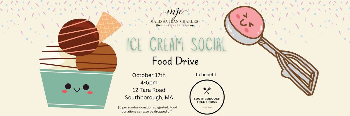 Ice Cream Social Food Drive 