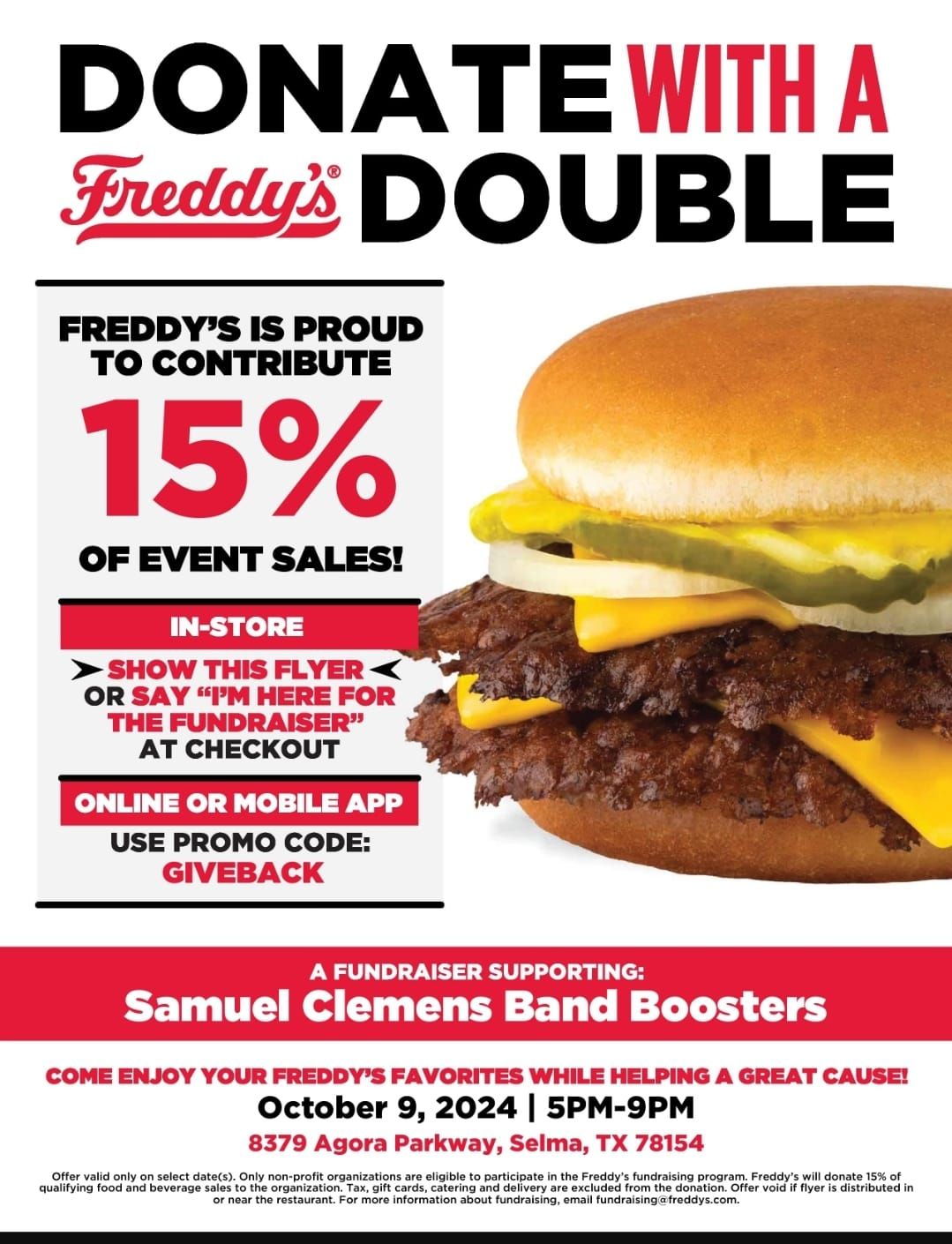 Spirit Night at Freddy\u2019s Frozen Custard & Steakburgers