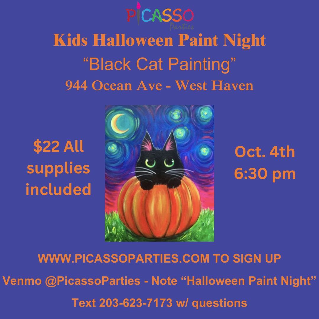 Kids Halloween Paint Night