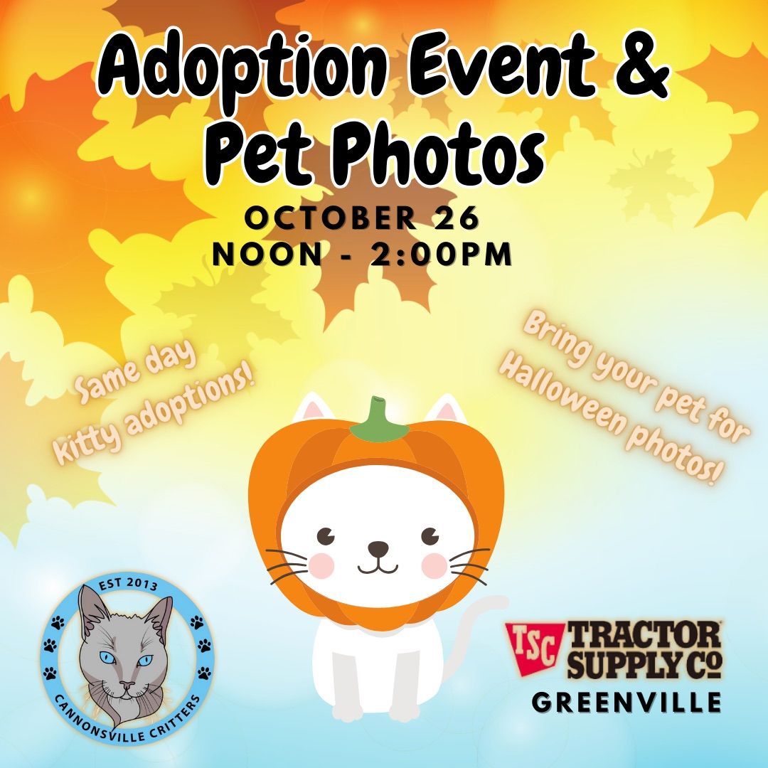 Adoption Event & Pet Photos @ TSC Greenville