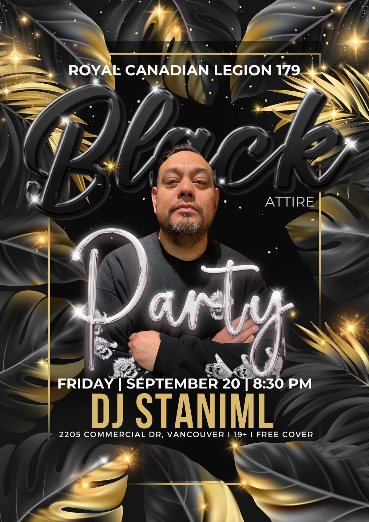 BLACK ATTIRE PARTY with DJ Staniml 