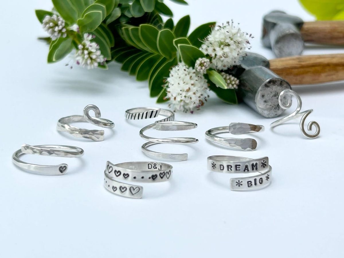 Silver Wrap Ring with Julie Pratt