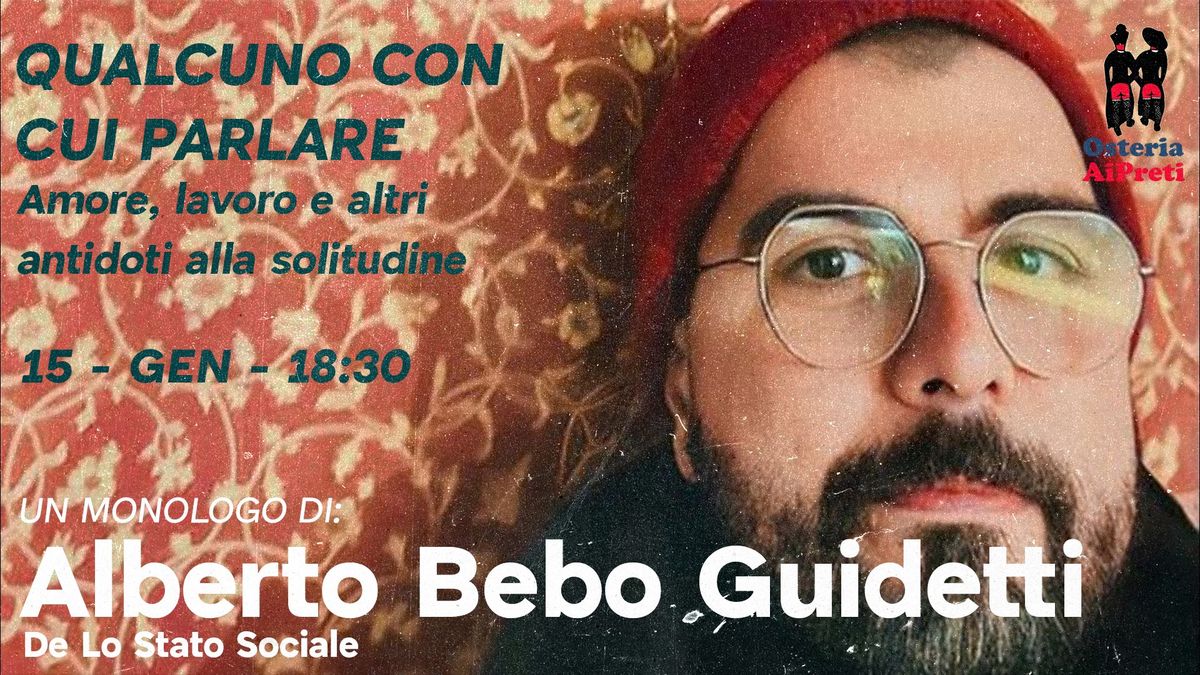 Qualcuno con cui parlare - ALBERTO BEBO GUIDETTI