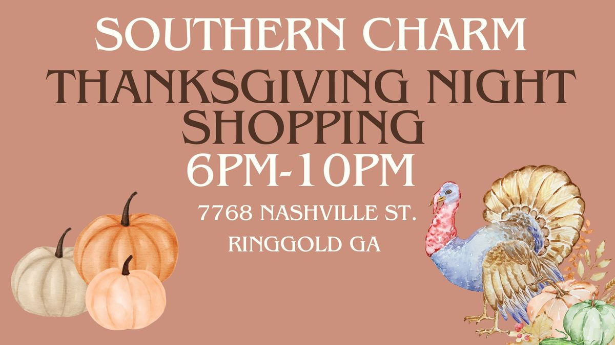 Southern Charm Clothing Thanksgiving Night Shopping