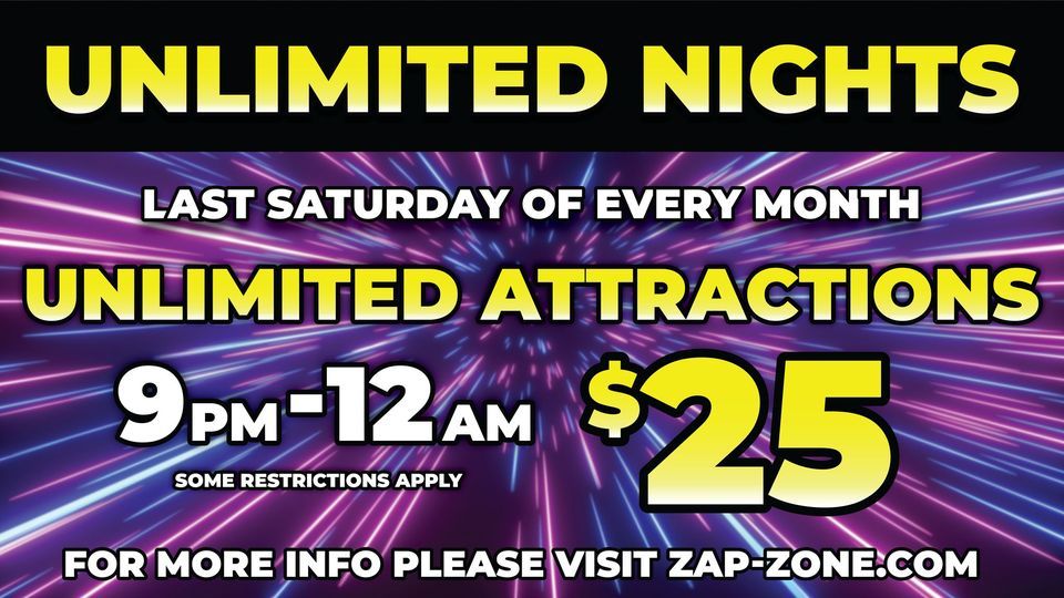 Unlimited Night ~ Saturday the 25th!