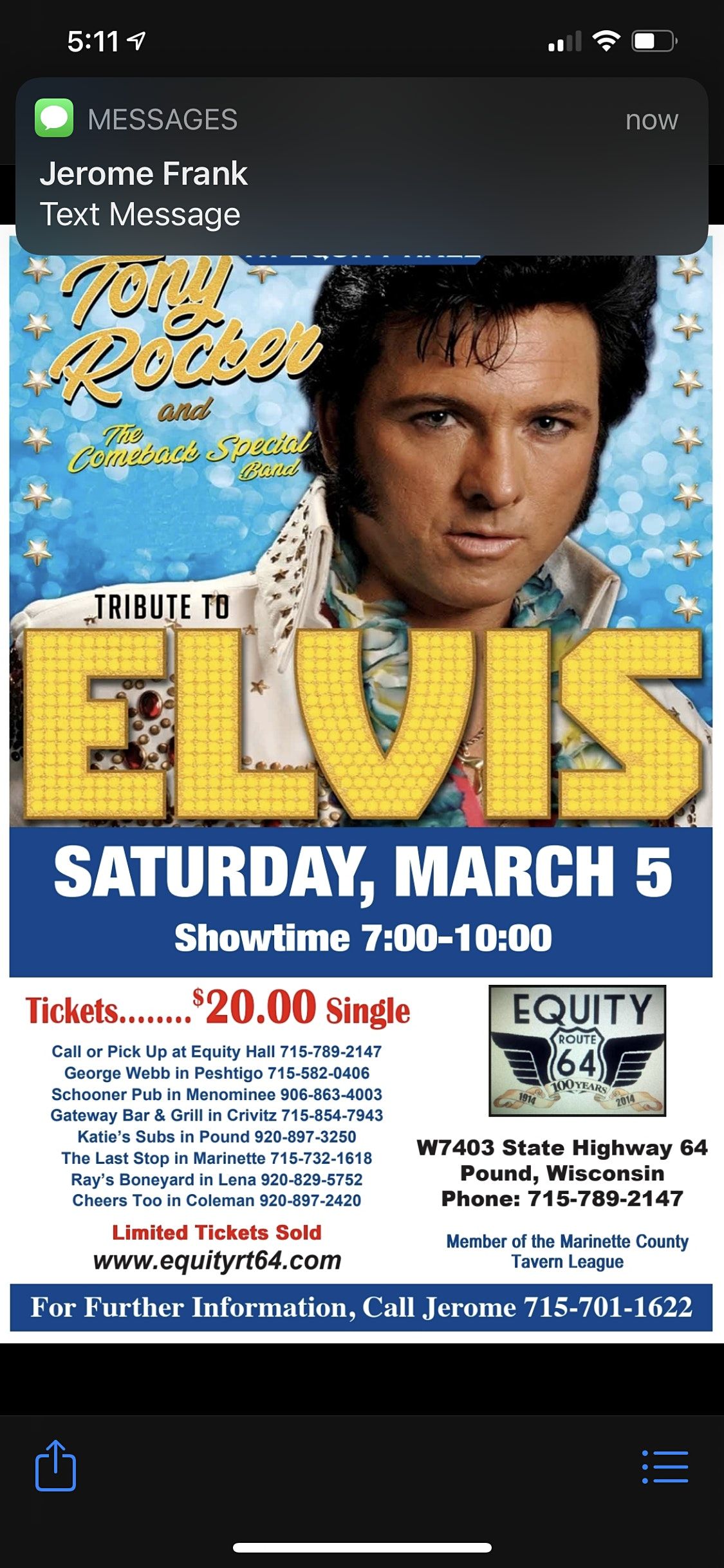Tony Rocker & the Comeback Special Celebrating the music of Elvis