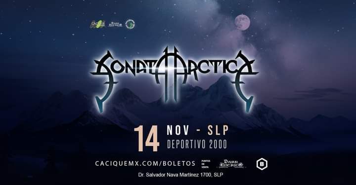 SONATA ARTICA  en San Luis Potosi,14 Noviembre Club Deportivo 2000