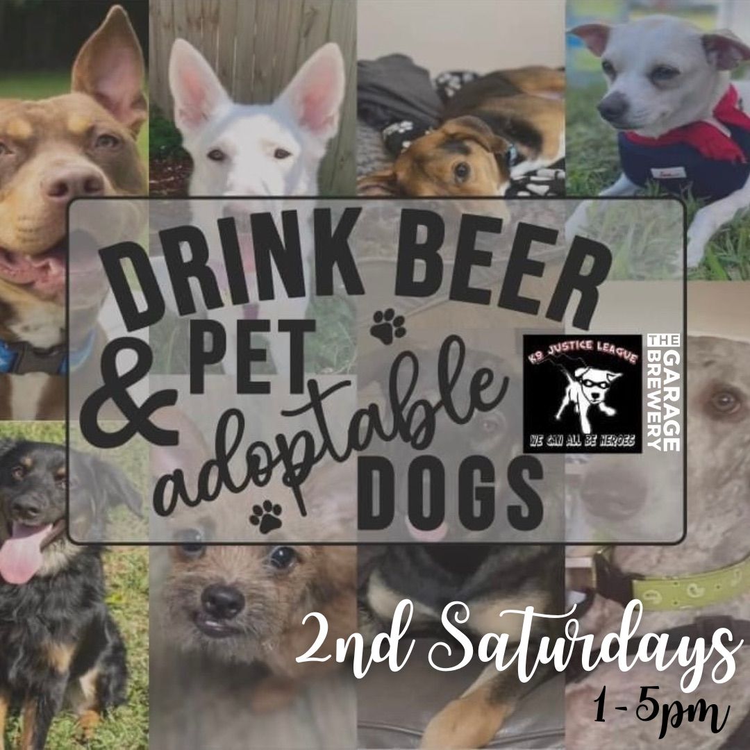 Drink Beer & Pet Adoptable Dogs with K9 Justice League