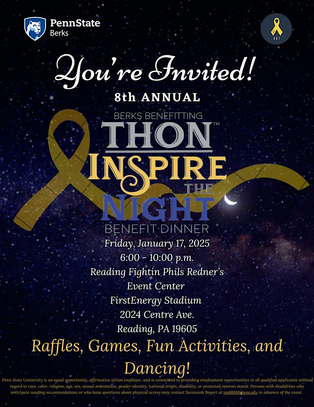 8th Annual Berks Benefitting THON Inspire the Night Benefit Dinner