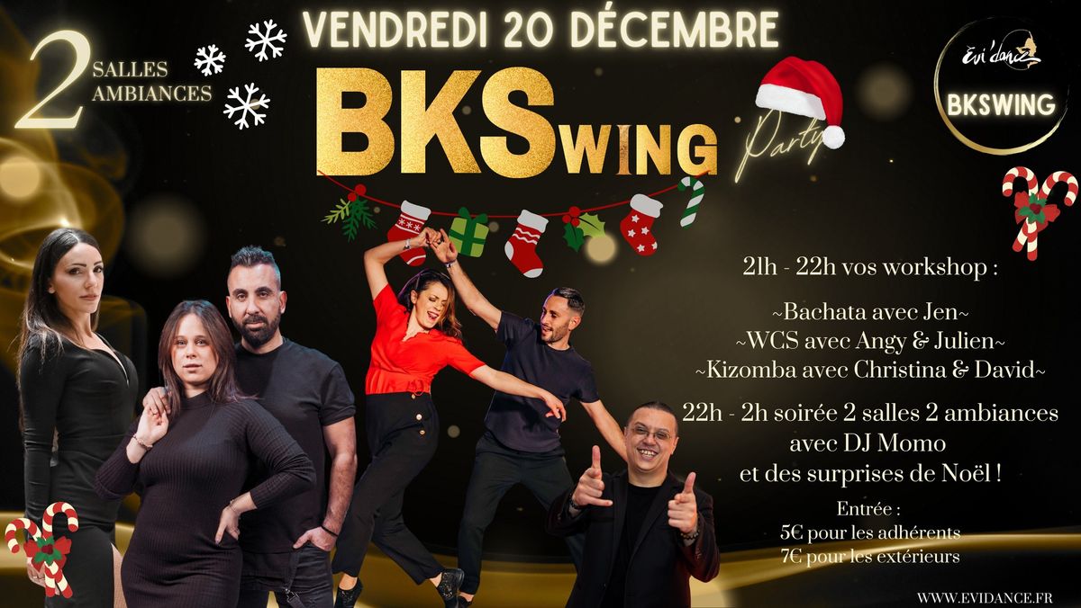 BKSwing Party - Workshop + Soir\u00e9e 2 salles, 2 ambiances