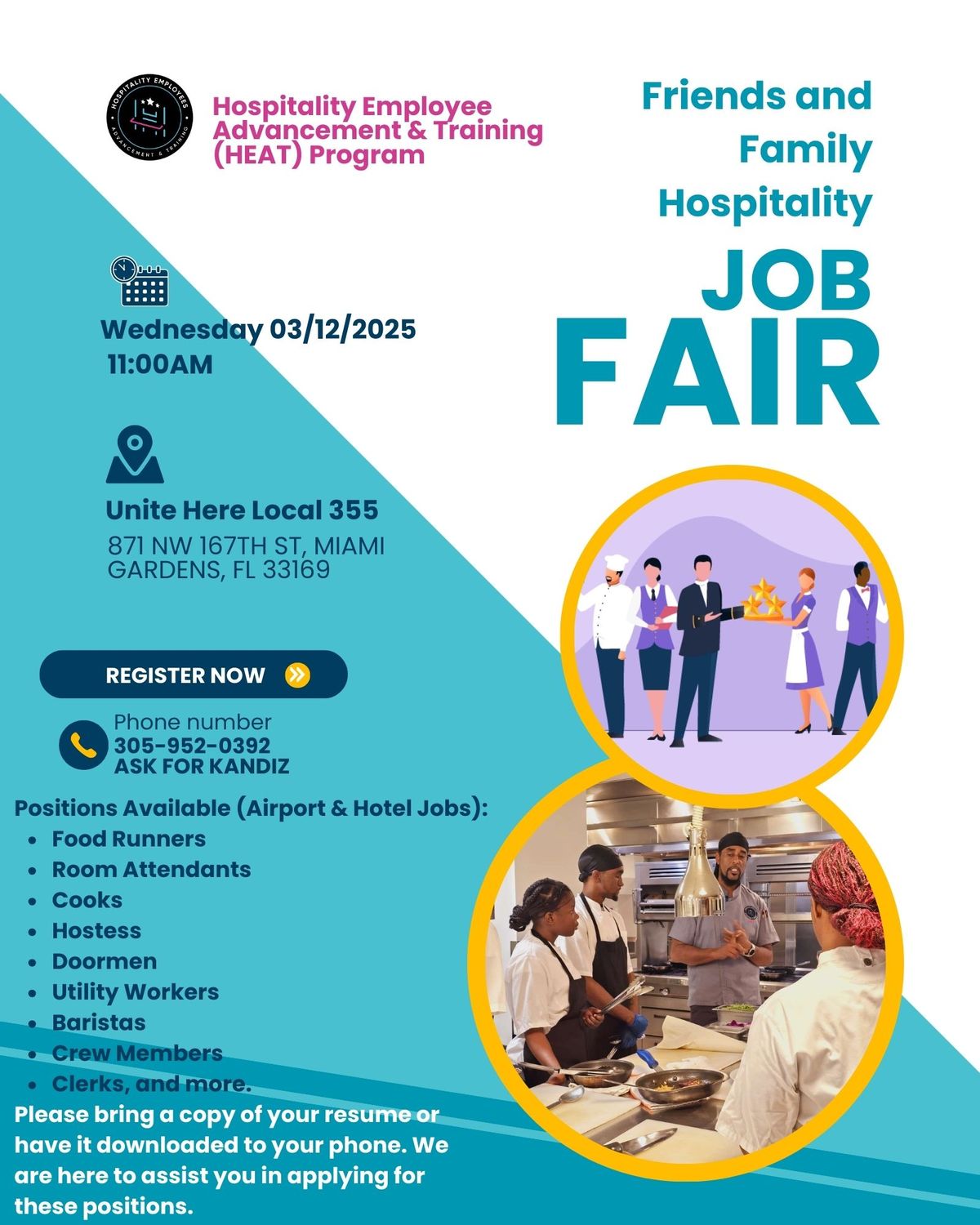 Friends and Family Hospitality Job Fair 