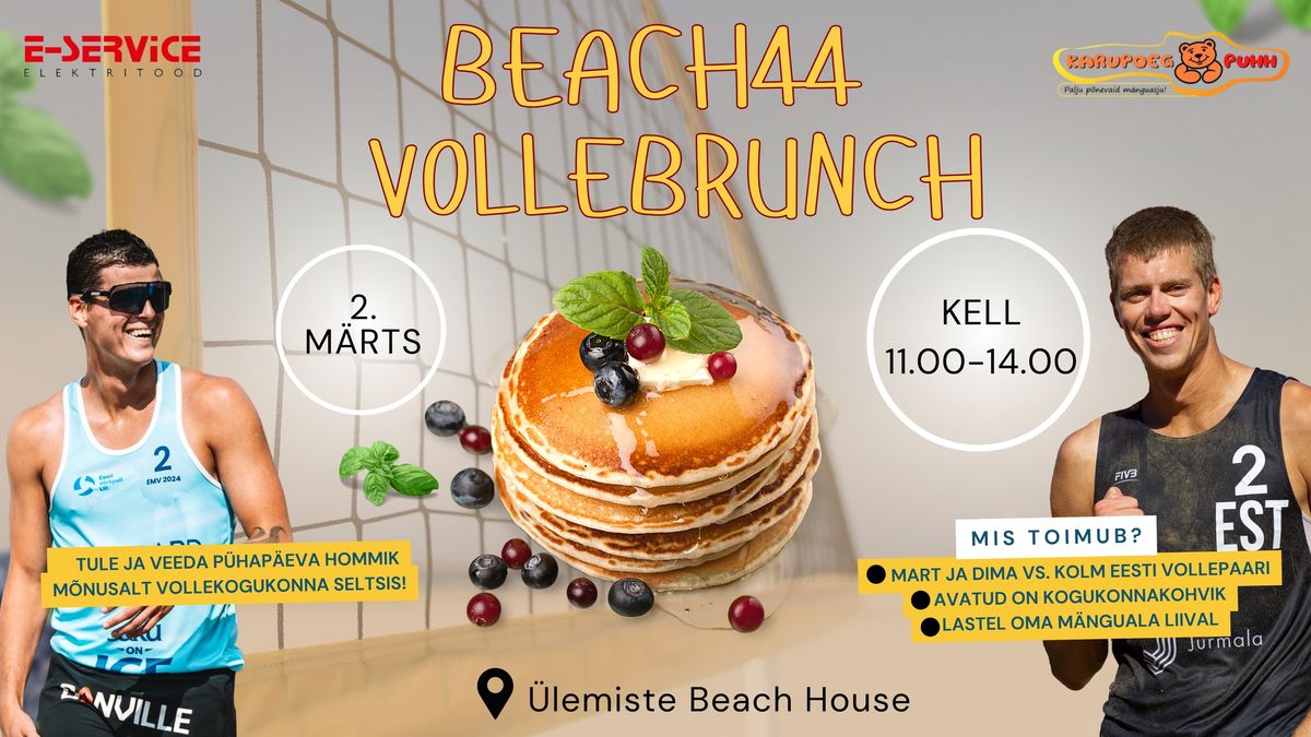 Beach44 vollebrunch: Dima ja Mart testivad enne MK-hooaega kodupubliku ees vormi