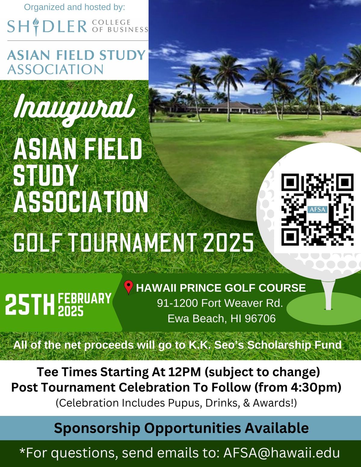 2025 Inaugural UH Asian Field Study Golf Tournament