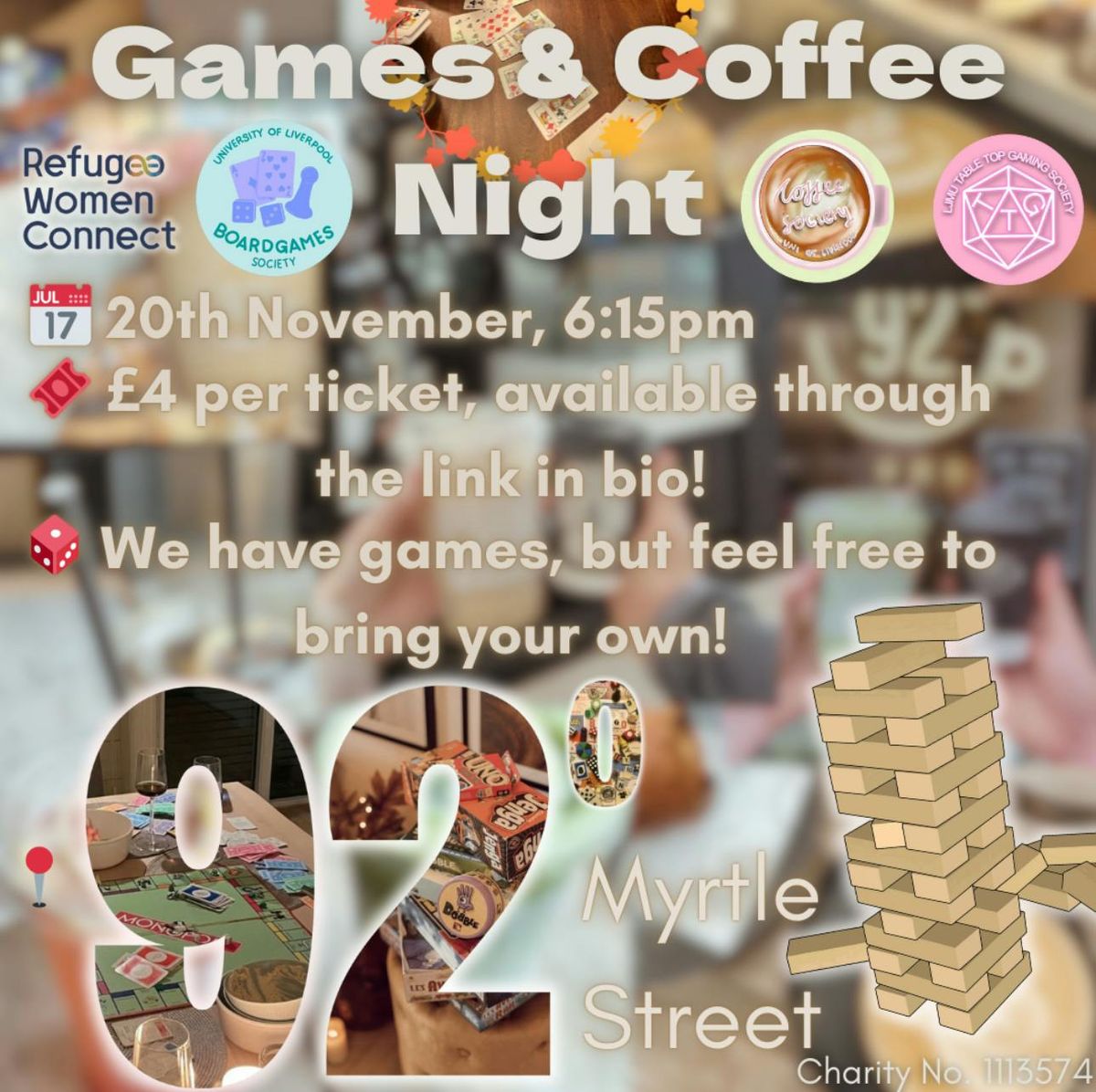 Board Games and Coffee Night!\ud83c\udfb2\u2615\ufe0f\u2728