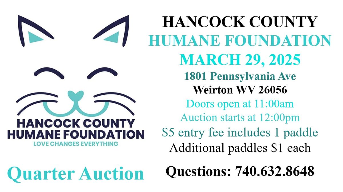 Hancock County Humane Foundation Quarter Auction