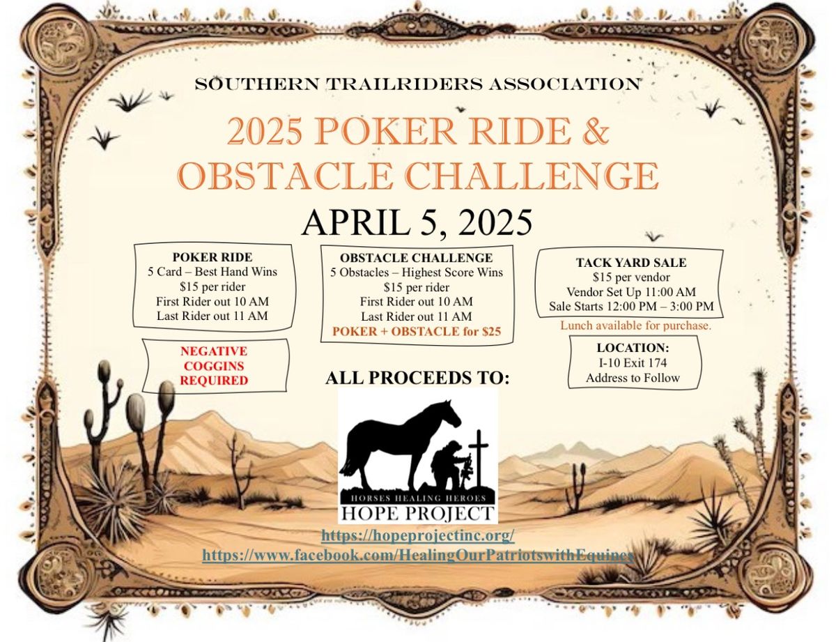 Southern Trailriders Association 2025 Poker Ride & Obstacle Challenge