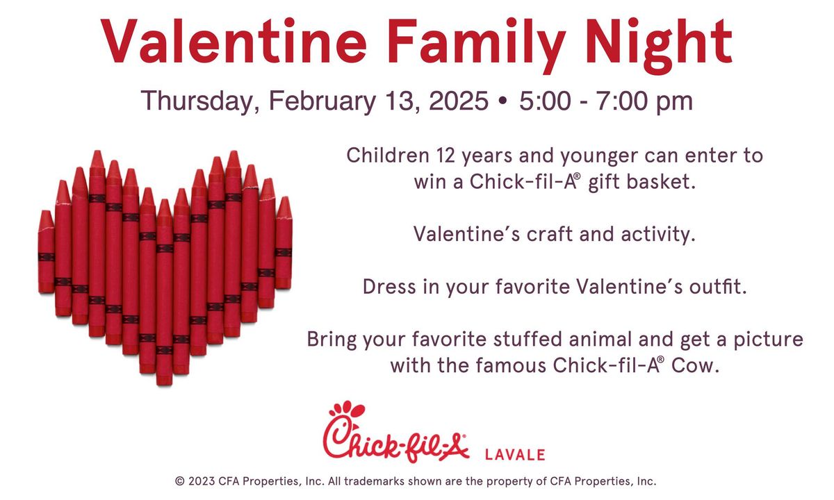 Valentine Family Event