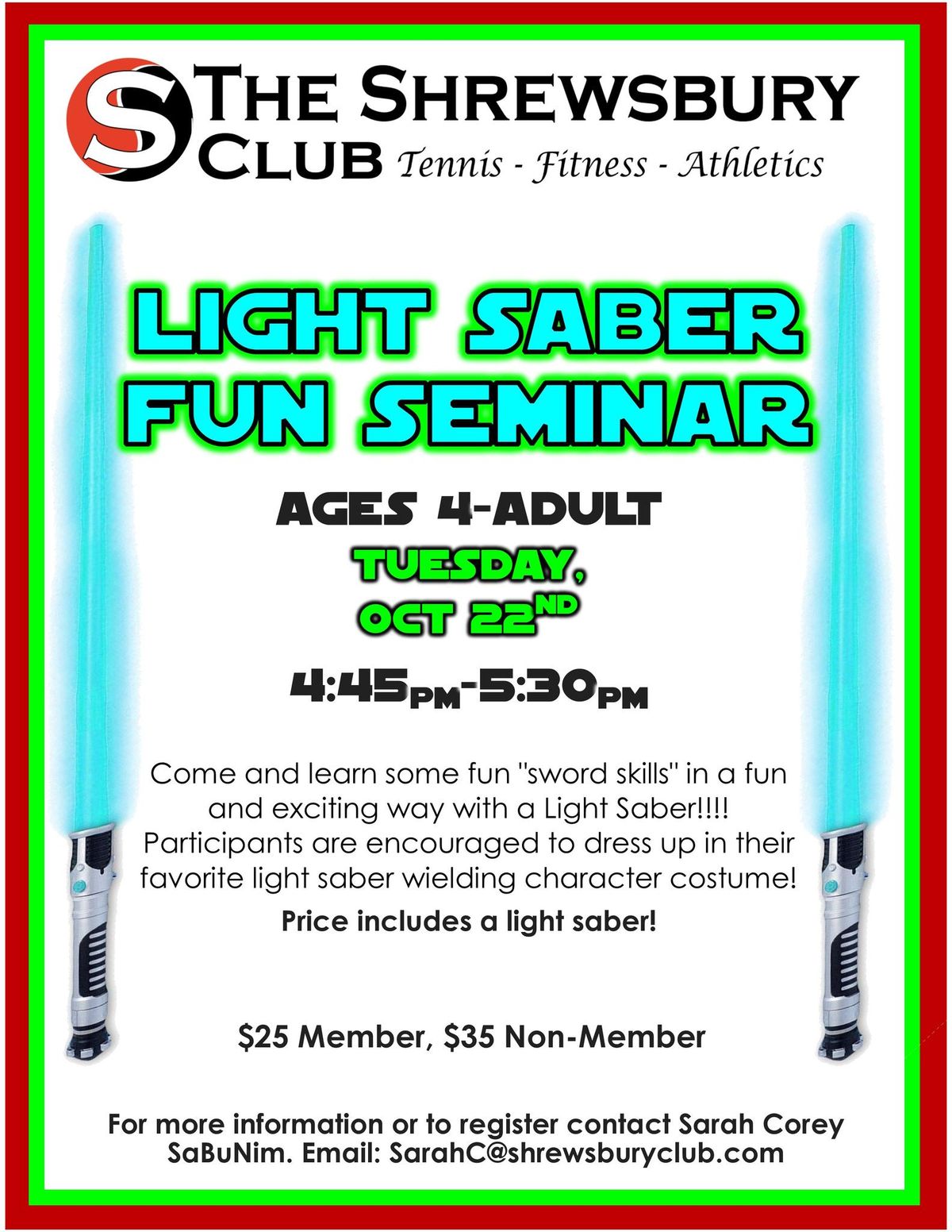 Light Saber Fun Seminar