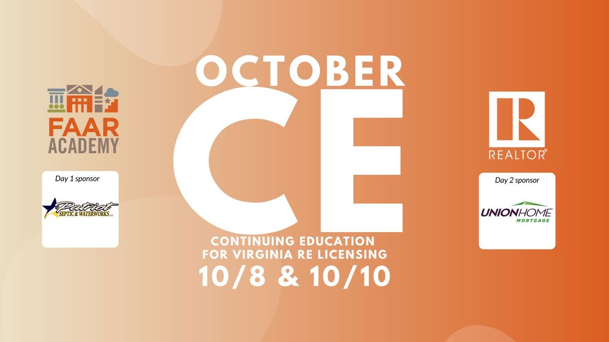 October CE Seminar