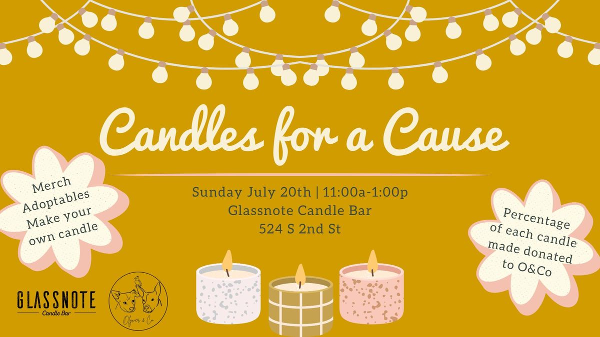 O&Co x Glassnote Candle Bar Candles for a Cause