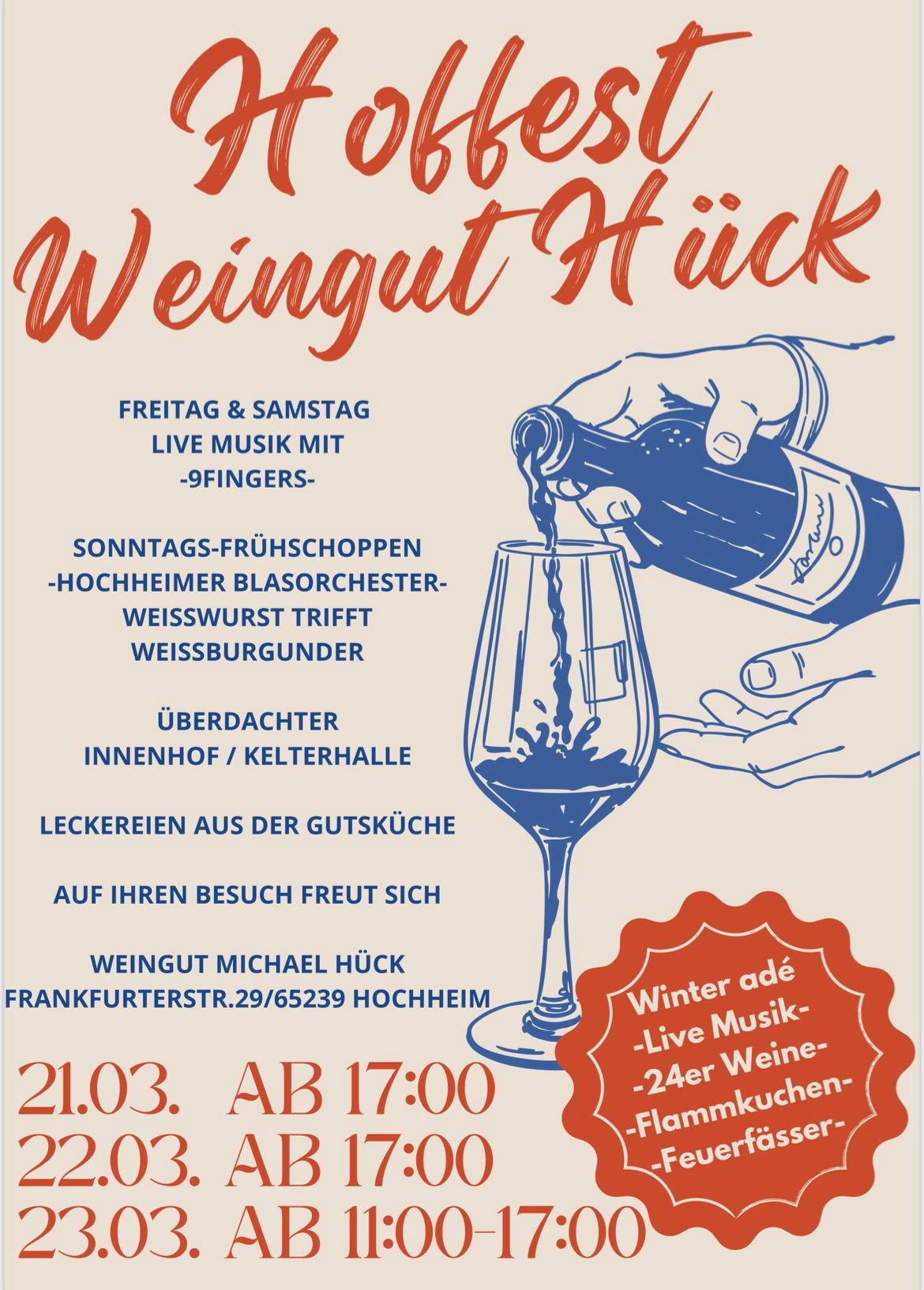 \u201eWinter ad\u00e9\u201c -Hoffest im Weingut H\u00fcck