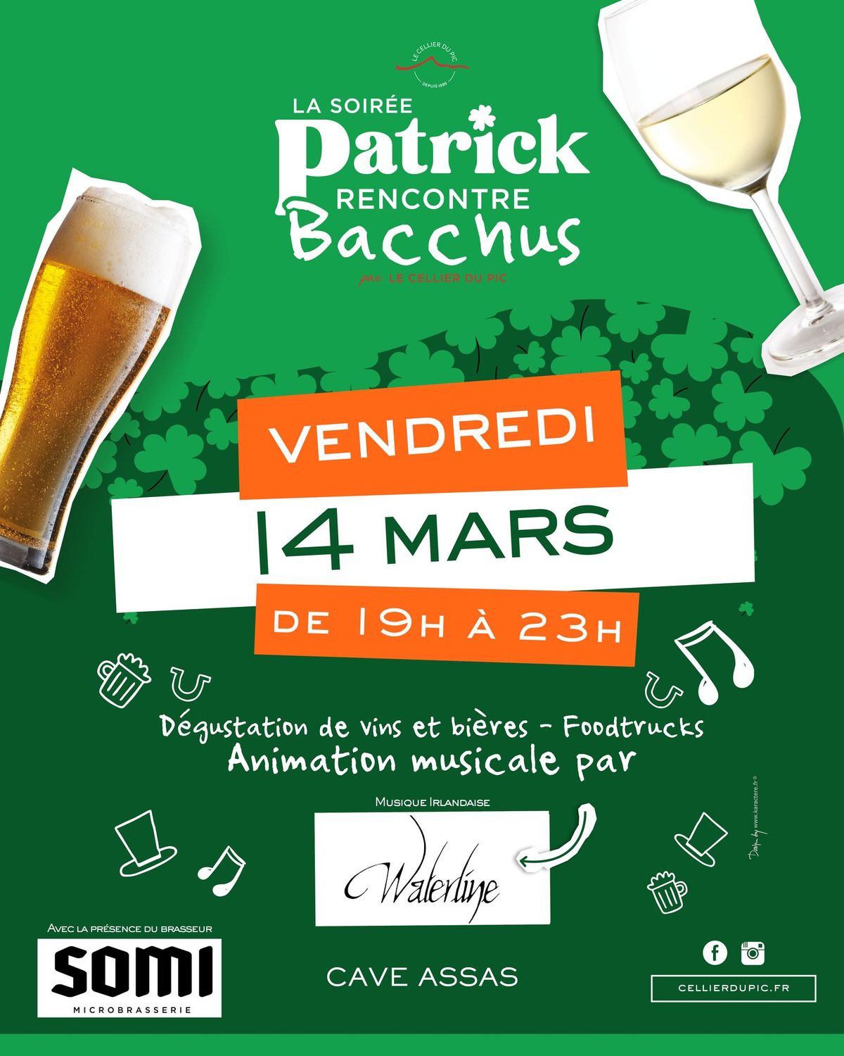 La soir\u00e9e Patrick rencontre Bacchus revient ! \ud83c\udf40\ud83c\udf77