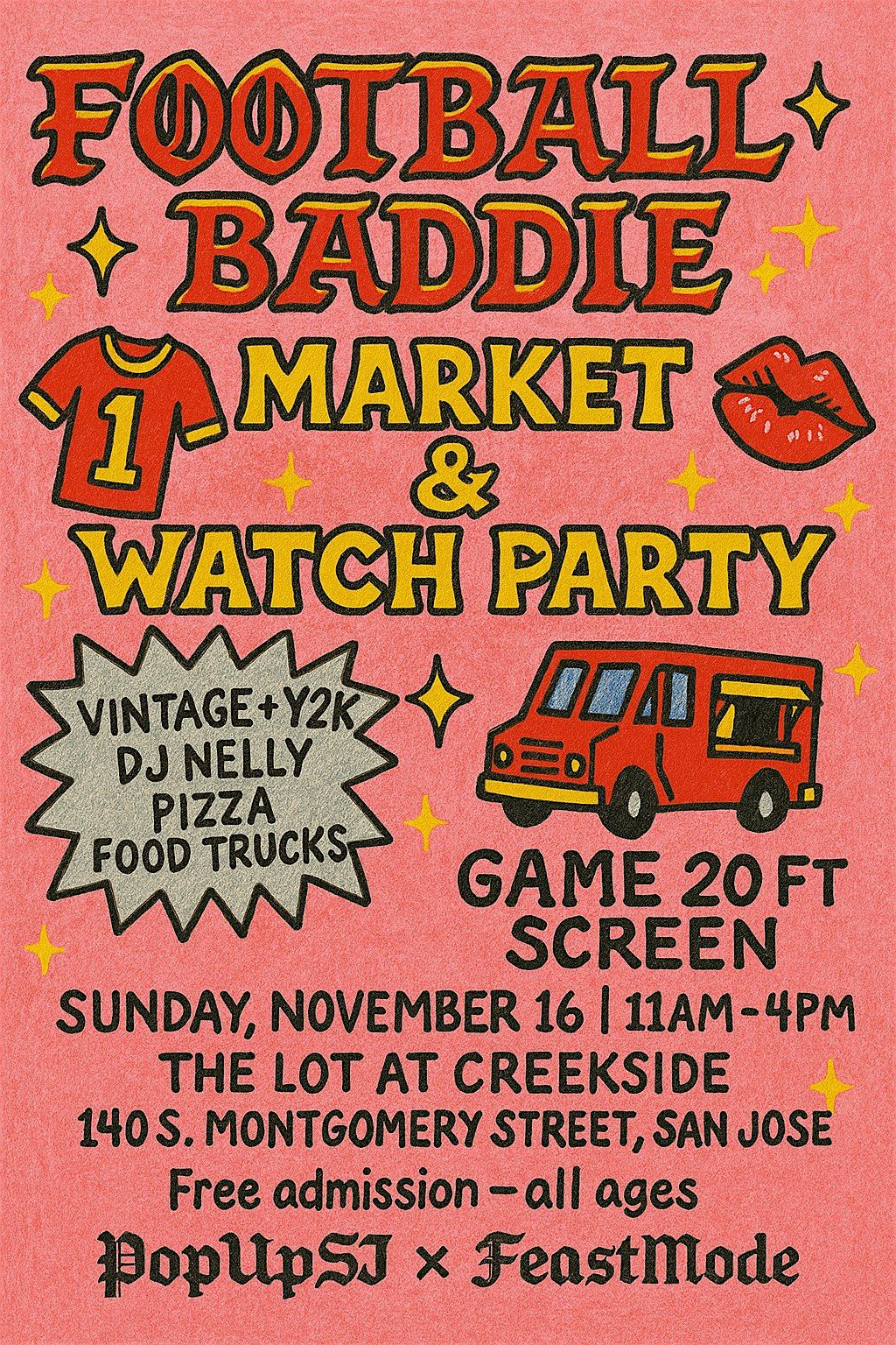 Football Baddie Market + Watch Party