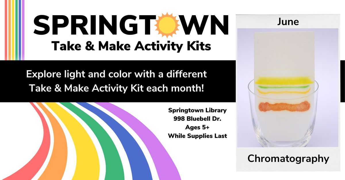 June Take & Make Chromatography Kit at Springtown