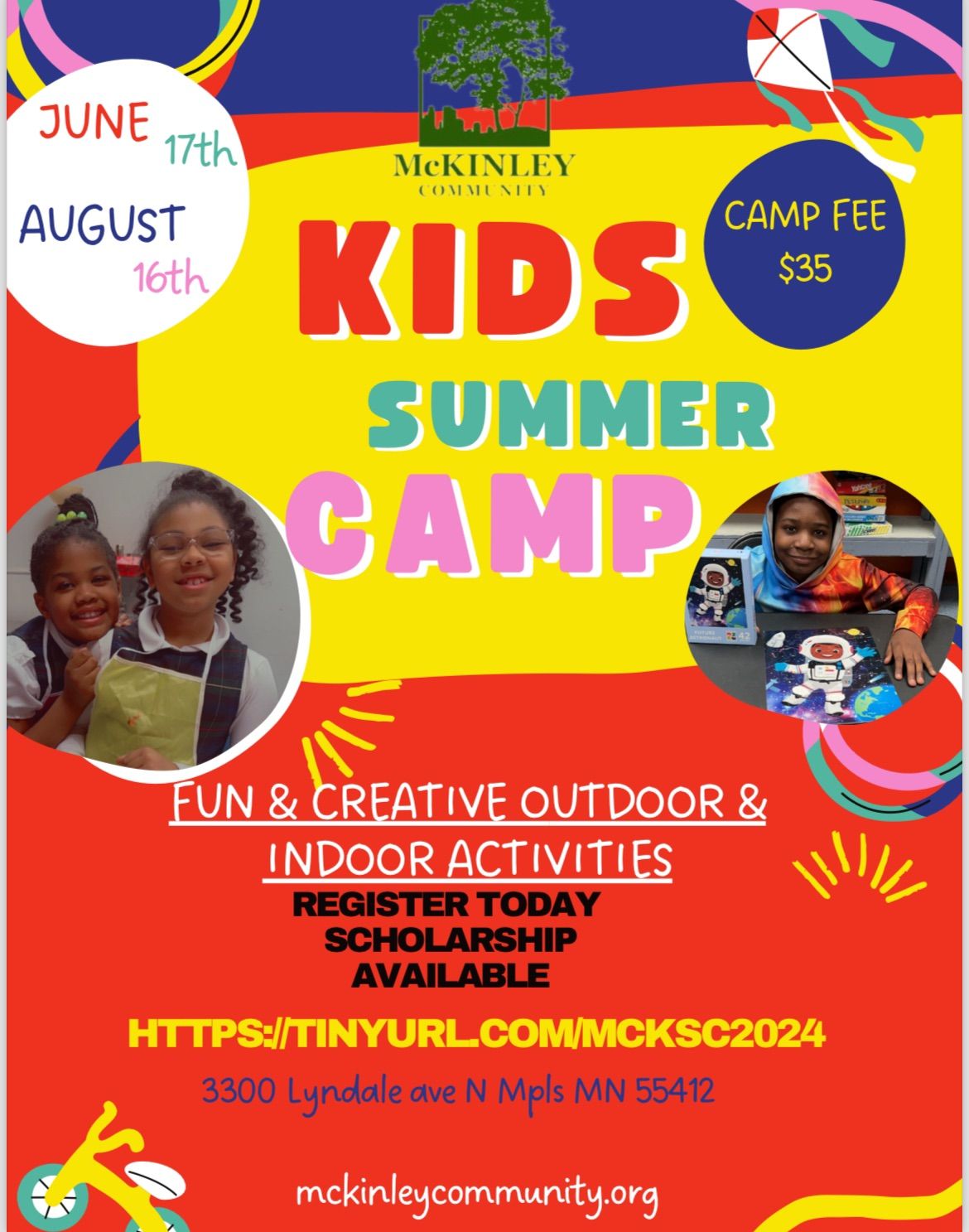 McKinley Community Summer Camp 2024