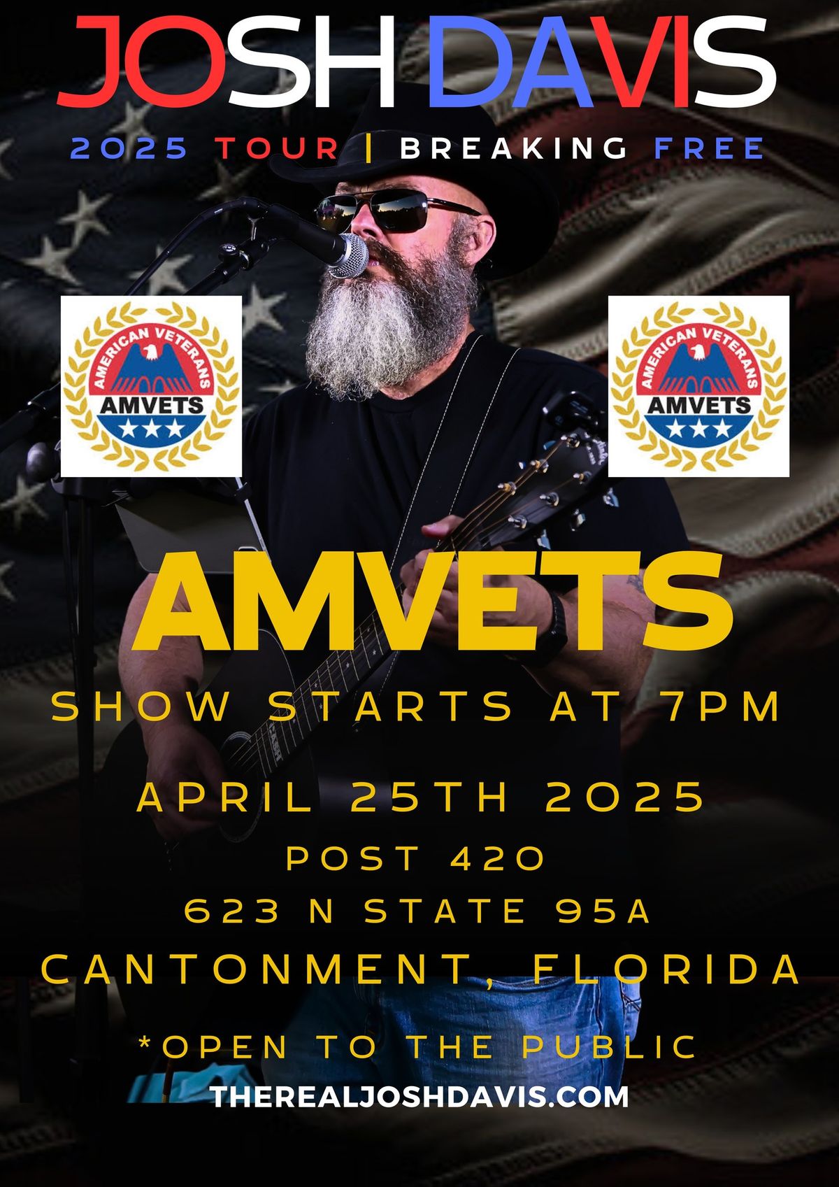 Josh Davis Live at AMVETS post 420. 