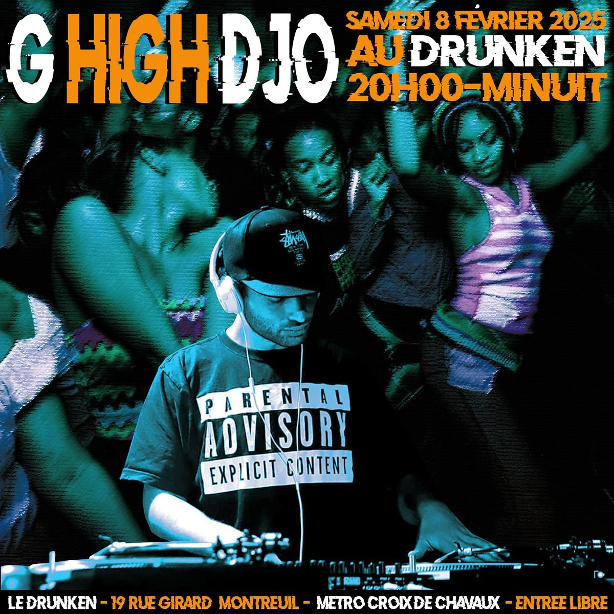 DJ Set : G High DJo (Hip Hop, Boom Bap, G-Funk, Funk, Ragga-Hip Hop, Jungle, Bass Music)