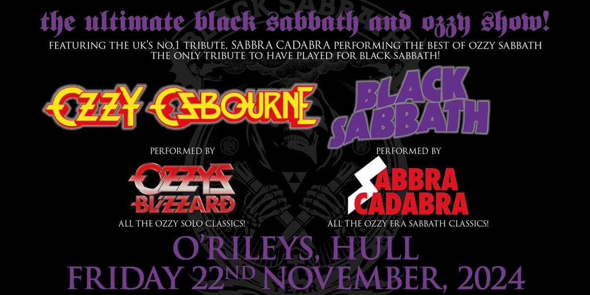 Sabbra Cadabra & Ozzy's Blizzard at O'Rileys, Hull