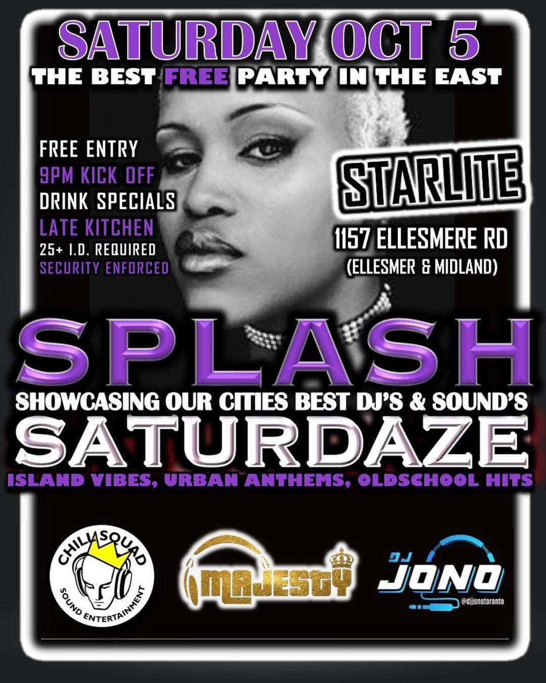 Splash Saturdaze: October 5th