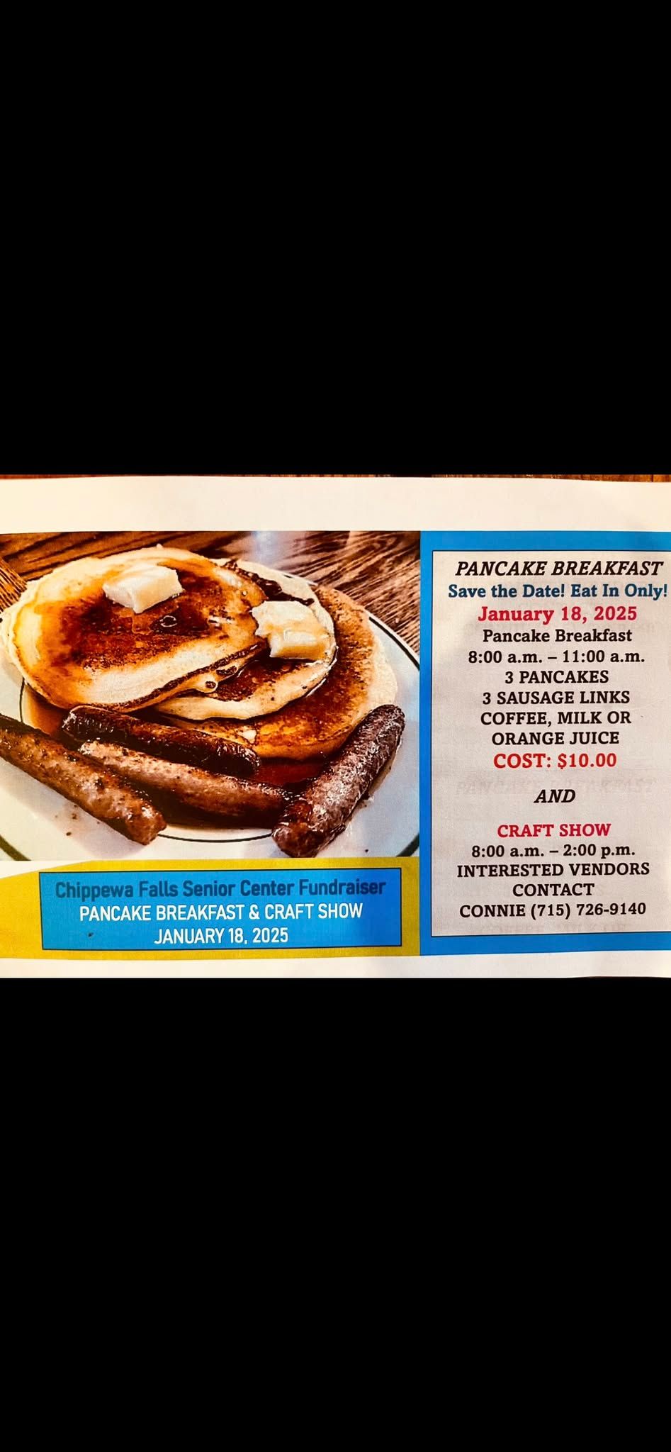 Pancake & Craft Show Fundraiser 