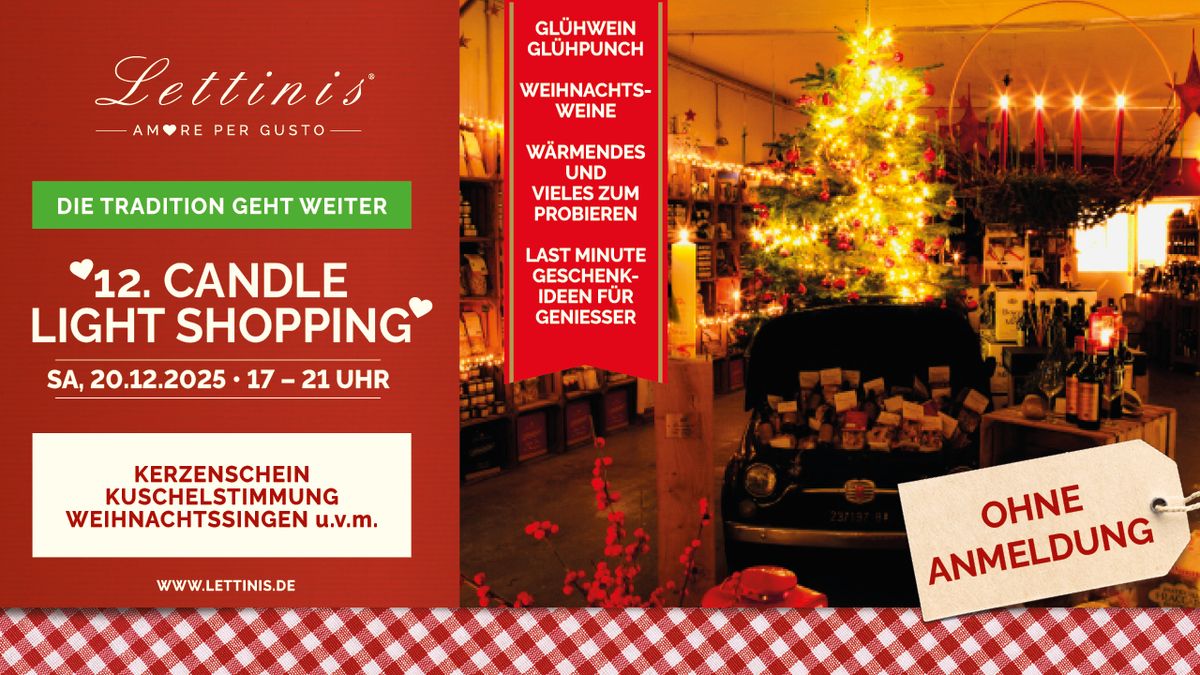 12. Traditionelles Candle Light Shopping 