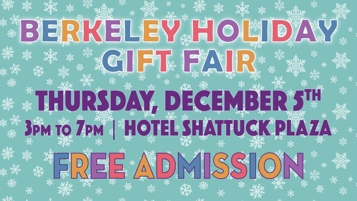 6th Annual Berkeley Holiday Gift Fair 2024