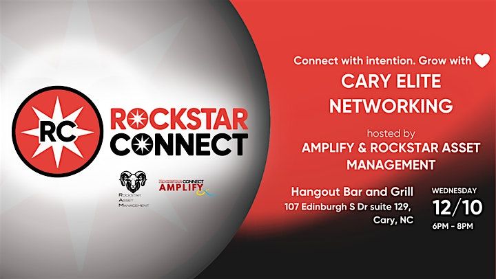 Free Cary Elite Rockstar Connect Networking Event (December, NC)