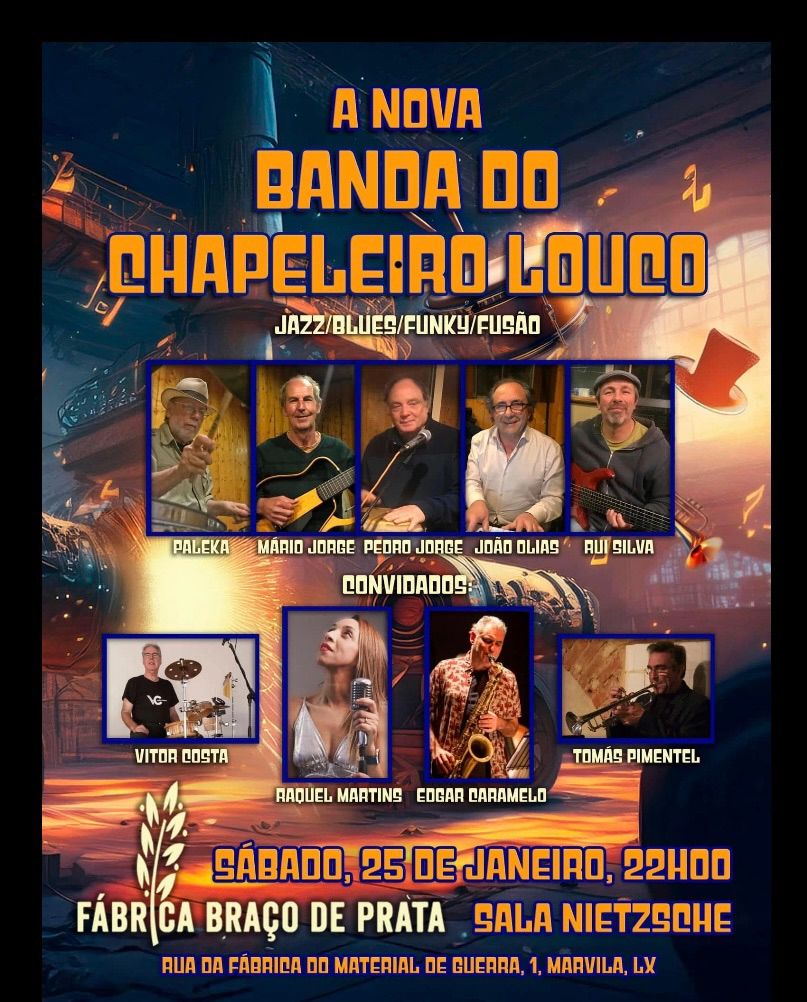 A nova BANDA DO CHAPELEIRO LOUCO na F\u00e1brica Bra\u00e7o de Prata