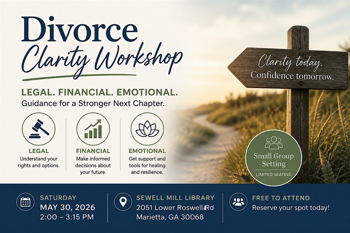 Divorce Clarity Workshop (Marietta \u2014 Free)