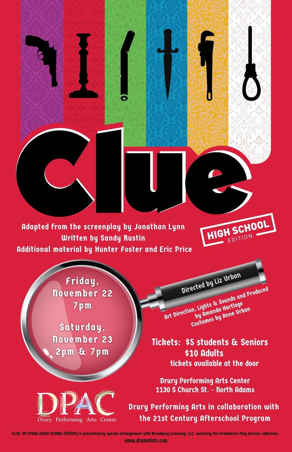 Drury Performing Arts presents Clue Live on Stage