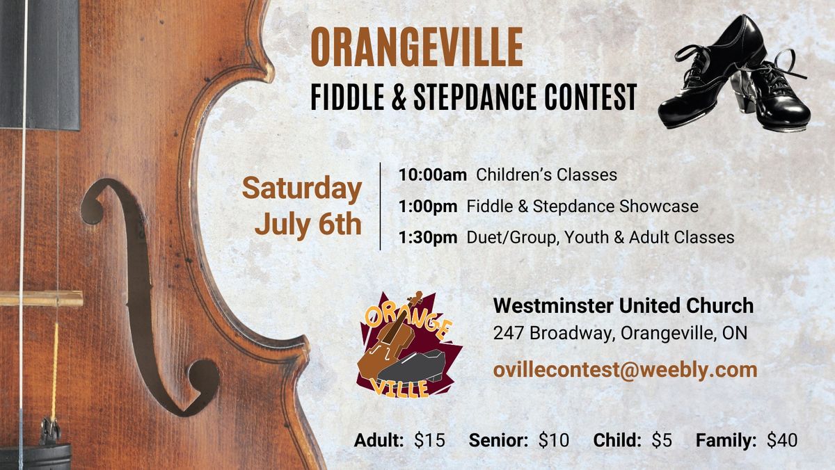 Orangeville Fiddle & Stepdance Contest 2024