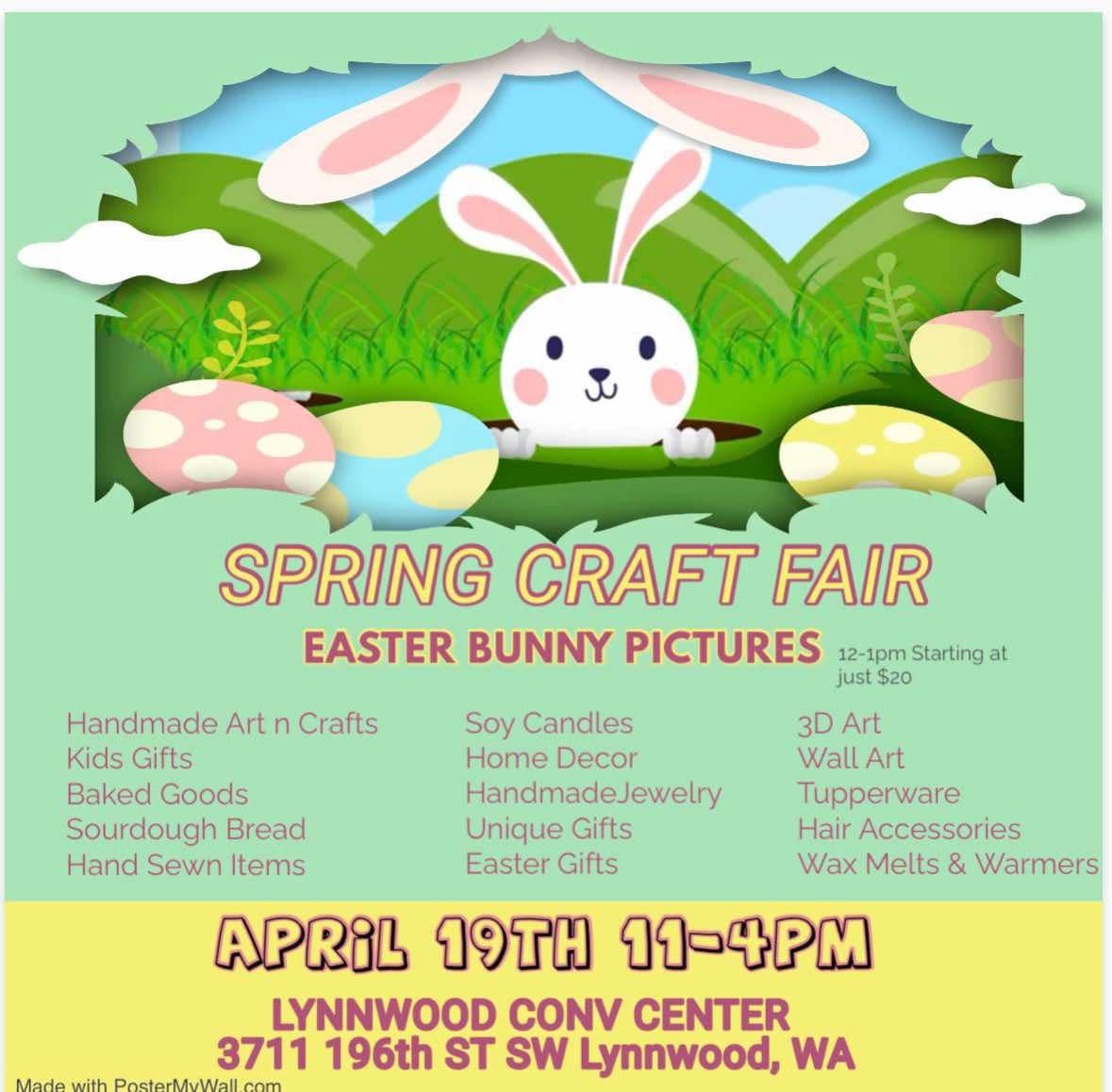 A Hopping Easter Craft Bazaar & Bunny Pictures!