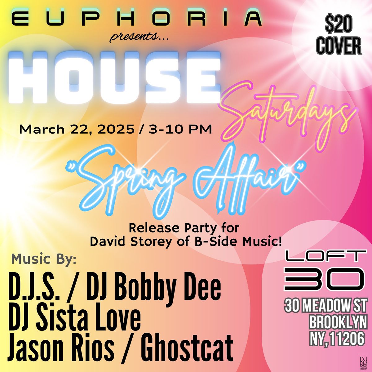 Euphoria House Music Saturdays